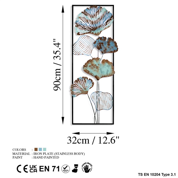 Wallity Fig 2 Accesorio Decorativo de Pared de Metal Multicolor